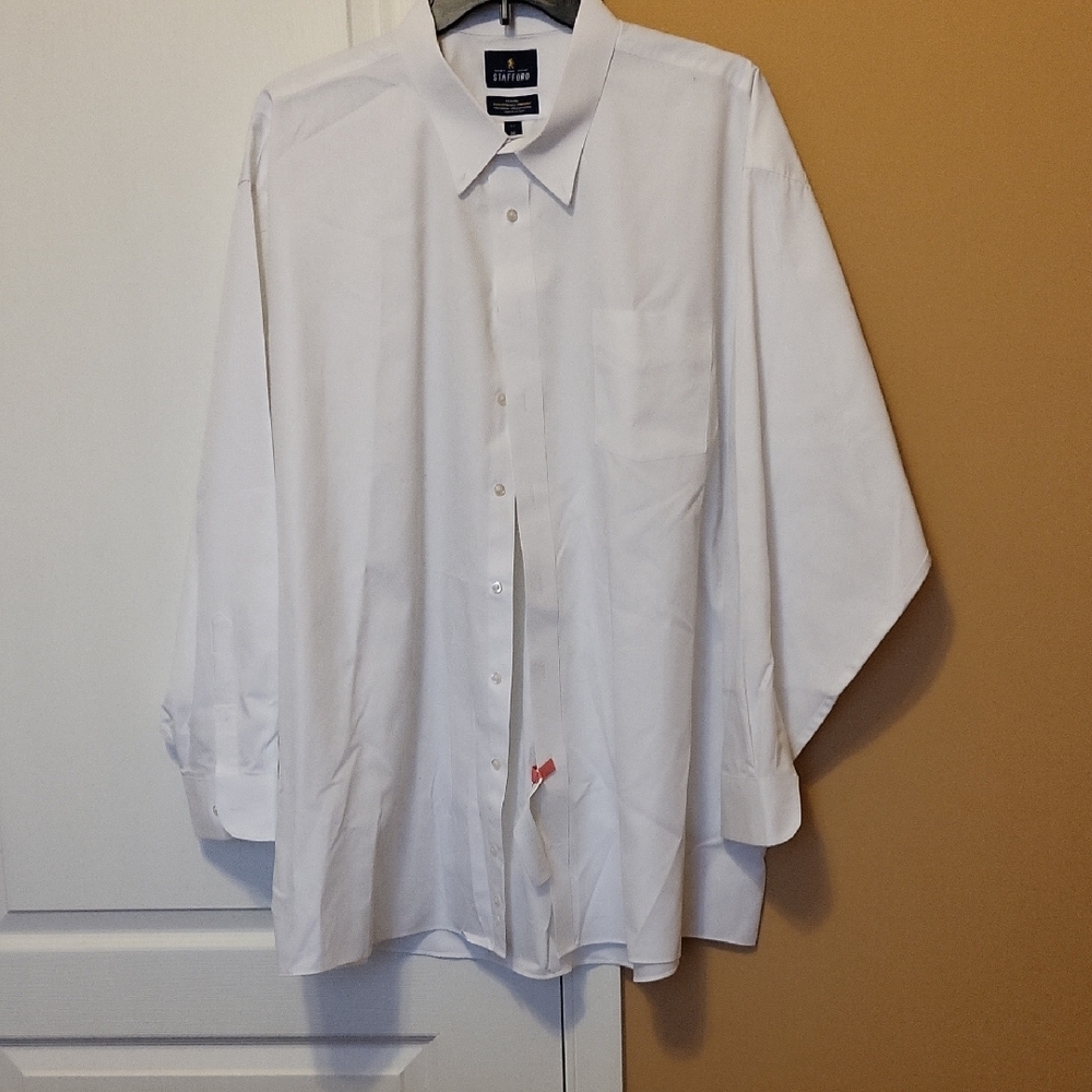 Stafford Classic White Dress Shirt